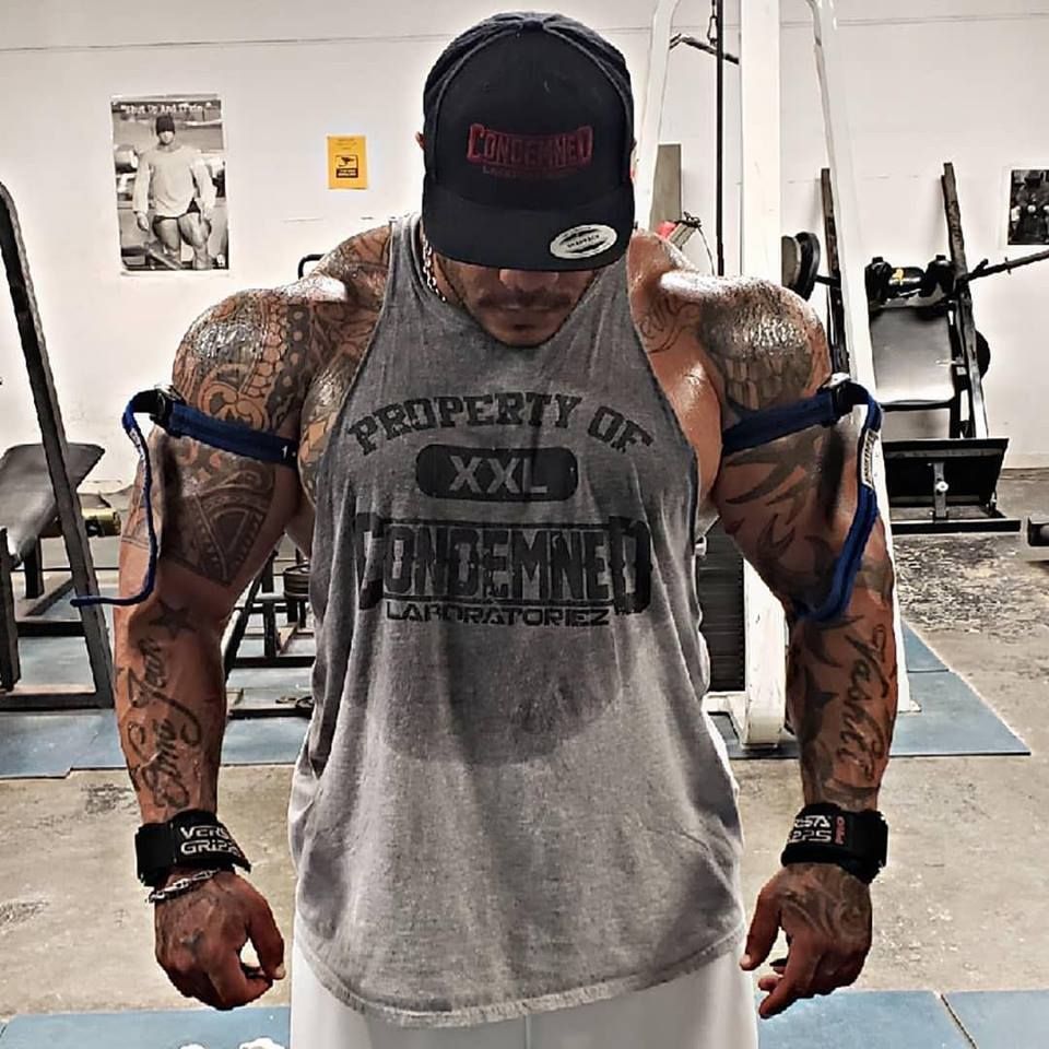 CondemnedLabz's tweet photo. We are hoping your T-Shirt looks just like this after your workouts this week. 
If it doesn't, then you are doing it wrong!
-
Condemned Labz athlete Donny is wearing our Property of Condemned Labz shirt - restock will be available soon!
-
https://t.co/t8AJICKGaf https://t.co/FGIUSa94RS