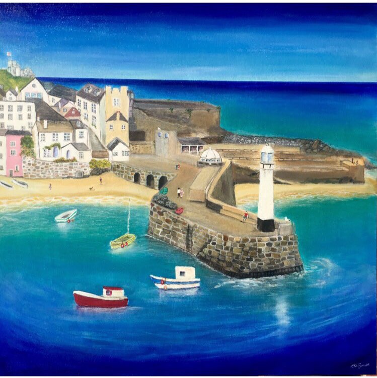 siandixon1's tweet photo. Myself and my work #artsiân #artsian #stives #welshartist #wales #freelanceartist #art #barrybased #acrylicpainting #color #colour #artistsoninstagram #artistsontwitter https://t.co/naQMZgbv1K