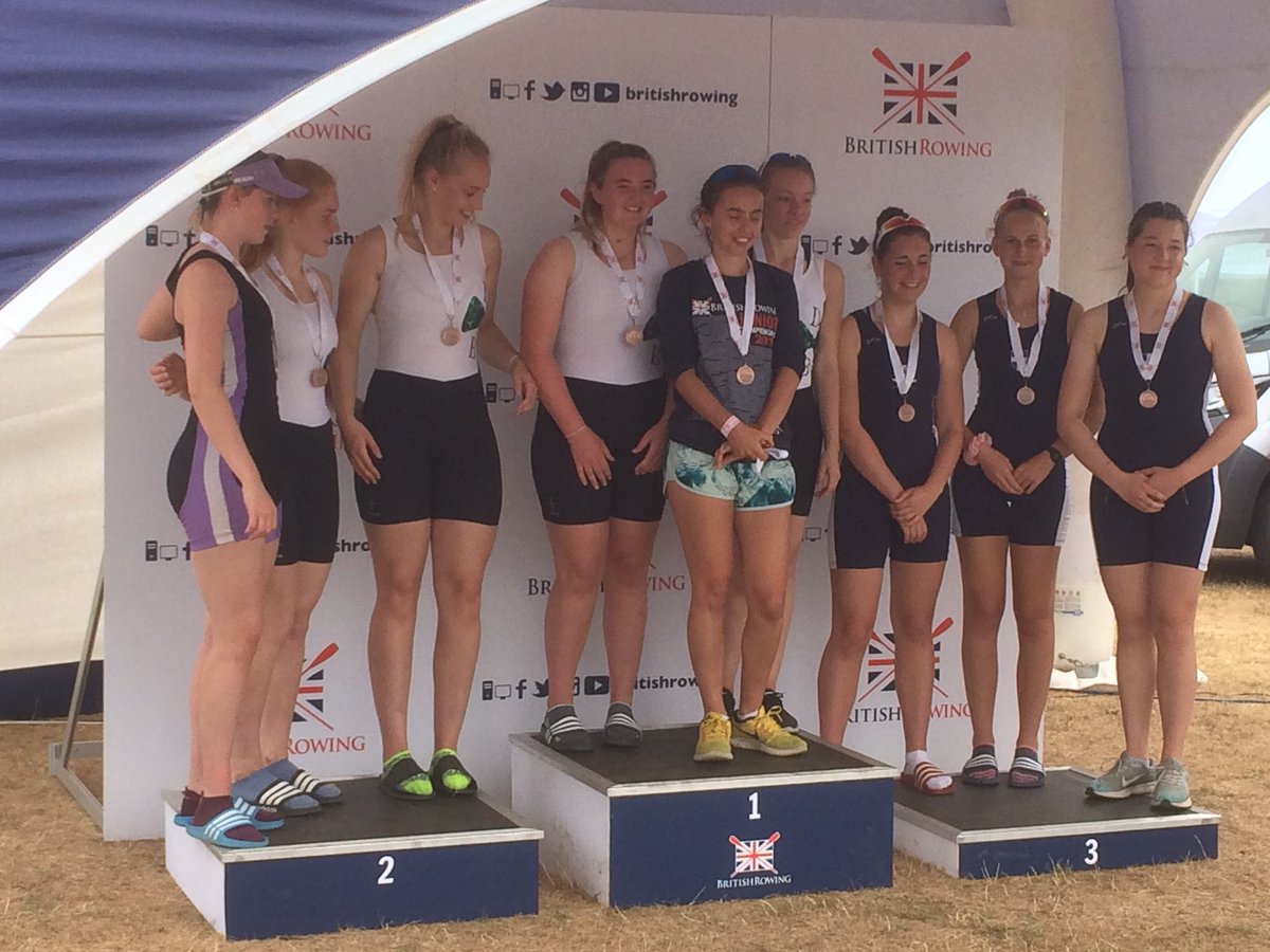 jontyw22's tweet photo. Great to organise ...as an @OldDunelmians rower and ex Head of Rowing @DSBC1847 a girls composite 8 for #BJRC18 of @KSCBC (my School now) @DSBC1847 and @MIRCJuniors and then get a medal...esp with daughter stroking! #chipoffoldblock https://t.co/IQBErXAyjA
