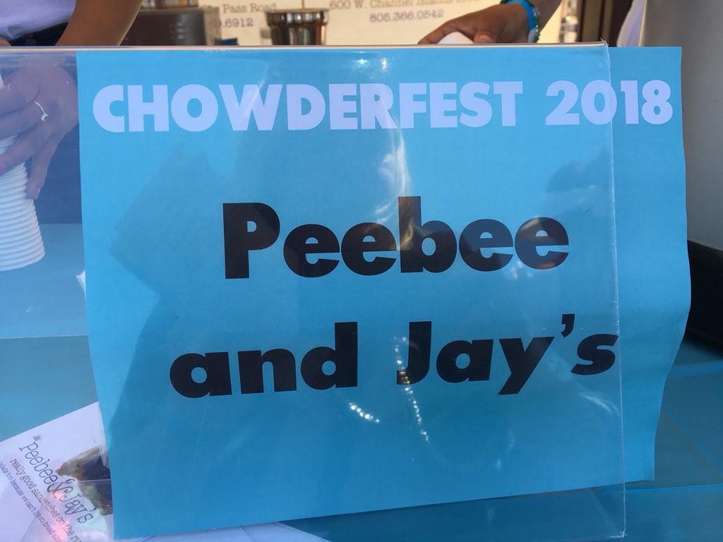805foodie's tweet image. Located in Carpinteria (and coming soon to Port Hueneme), Peebee &amp;amp; Jay’s is serving Cheeseburger Chowder at #Chowderfest today at @ci_maritime Museum in Oxnard’s @CIHarbor