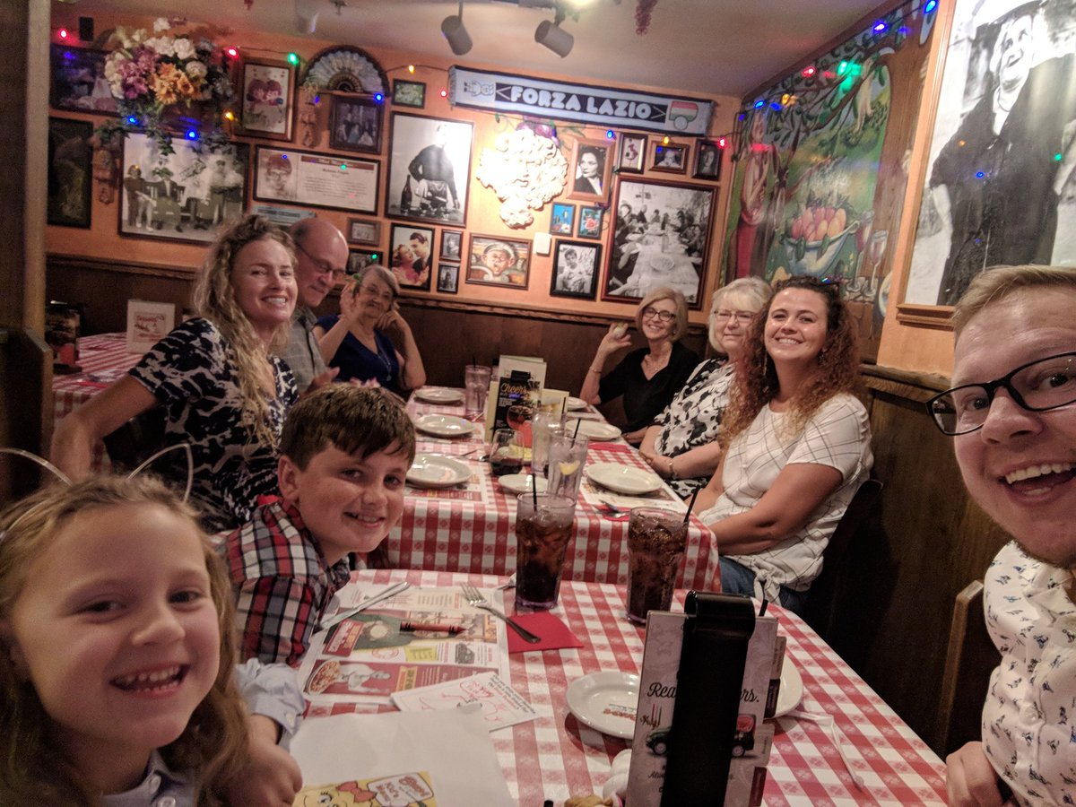 KLCamlin's tweet photo. Famliy photo. Masters graduation celebration. #DolphinSelfieBingo https://t.co/Lla7gLUyb5
