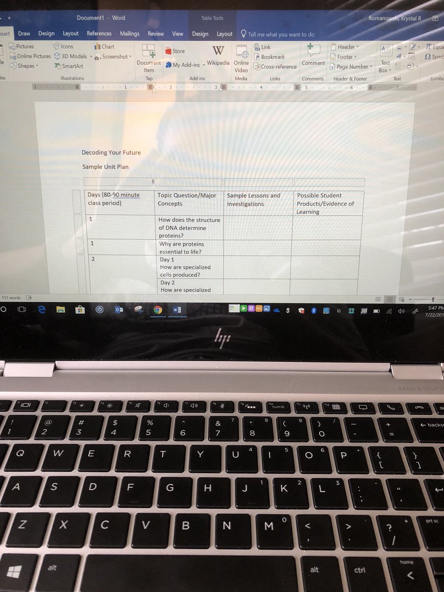 KRomo1001's tweet photo. Working on a sample unit plan for Unit 3-Decoding Your Future in Living Systems because I just can’t get enough of curriculum writing!! @mdoty_doty @MTCummins @BCPSSci @BaltCoPS #bcpscw2018 #3DLearning #NGSS #figuringout https://t.co/UGInTR3Irt