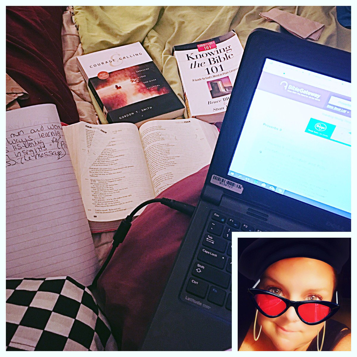 SarahlovesBJC's tweet photo. I’ve spent part of the late afternoon digging deeper into the Psalms! I am loving the BYOB (Bring Your Own Bible) series this summer at @GraceChurchIN ! Also, I REALLY wanna #SeeDAVEdance !! Get ready @DDRod https://t.co/64qUWYU52H