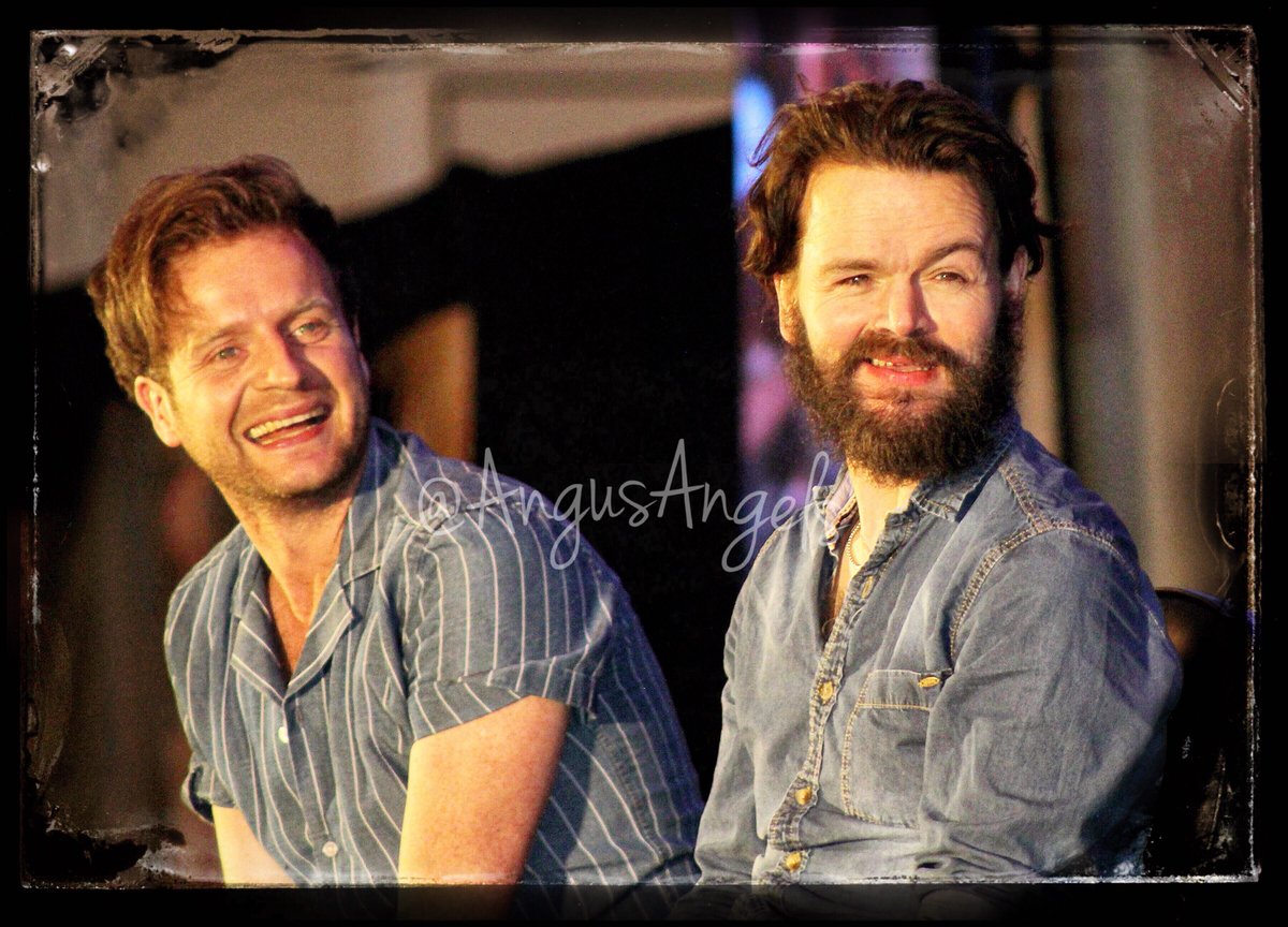 This is one of the #Outlander convention panels we were looking forward to the most; #StephenWalters &amp; #AndrewGower didn’t disappoint! These two are cheeky and sooo funny! 🧡 <a href="/CreationEnt/">Creation Entertainment</a>