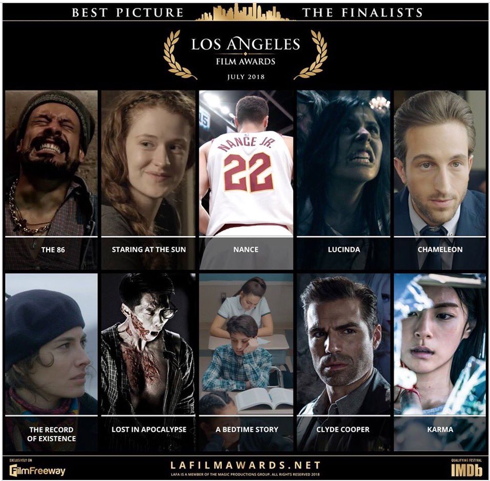 TOP 10 FINALIST "CHAMELEON" #lafa #lafa18 #losangelesfilmawards #bestpicture #finalists #nominees #film #filmfestival #losangeles #filmawards #chameleonfilm #filmfreeway #imdb #imdbqualifying #top10 #finalist #spirospsihos #trevvorriley #embyalexander <a href="/lafilmawards/">LA Film Awards</a> <a href="/FilmFreeway/">FilmFreeway</a>