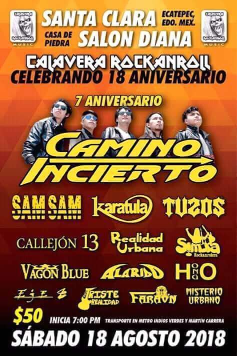 vagonblue's tweet photo. Estaremos en santa clara Ecatepec estado de México en el salón Diana 
Con la participación de #CaminoIncierto #SamSam #karatula #VAGONBLUE  entre muchas más  
No falten https://t.co/3cLmk53rzp