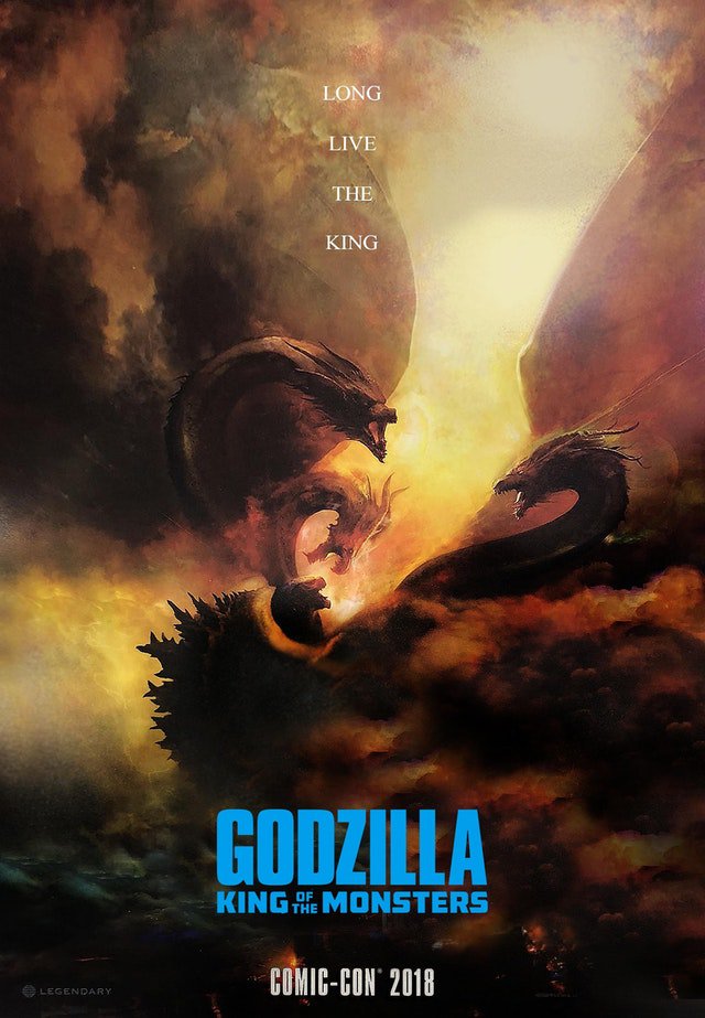 DivfGRNUwAA3v4L Amazing SDCC Poster for Godzilla: King of Monsters Gives A Better Look at Ghidorah