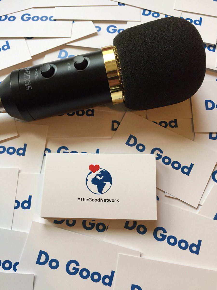 The_GoodNetwork's tweet photo. Be sure to find us at #podcastmovement this week! We’re looking to chat with all you #podcasters about spreading Good! #TheGoodNetwork @PodcastMovement #pm18 https://t.co/Y8wEUgqobm