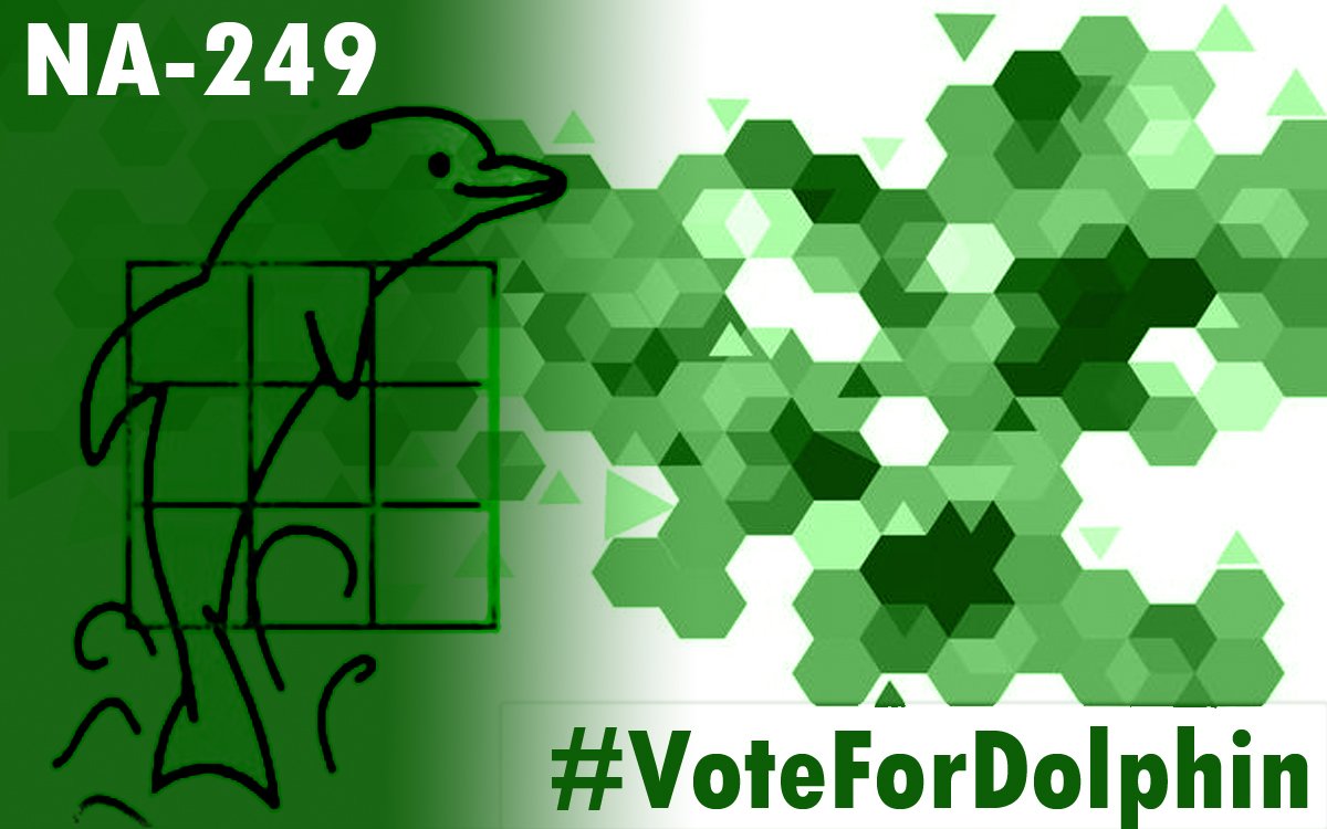 Vote4Dolphin's tweet photo. #NA249 #PSP  #VoteForDolphin @duaa_zubair  @FouziaHameed  @irtizafarooqui1 #GeneralElection2018 @FouziaHameed  @WazirAnsariPSP @SyedaAleesha3 @PSPKhiDivision @drsadiamughal @FauziaKasuri  #PS101 #NA243 #MustafaKamal #GE18 #VoteForDolphin 
@PSPPakistan @KamalPSP  Win Win dolphin https://t.co/VT8wacOUY0