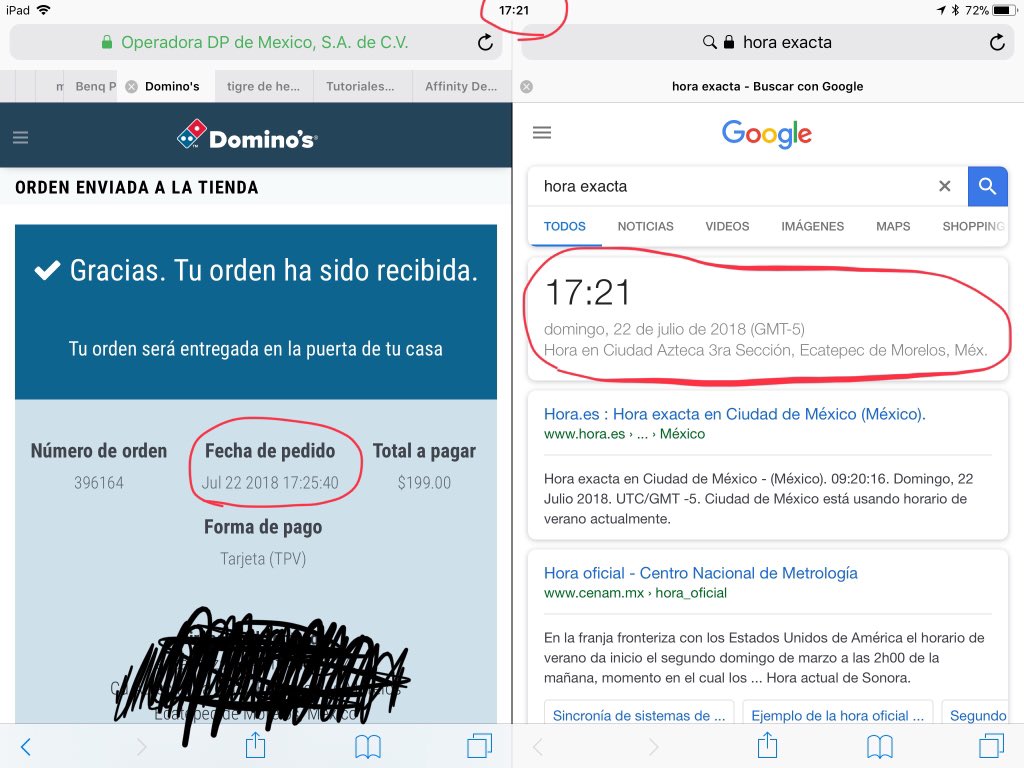 Qué pasó <a href="/dominosmx/">Domino's México</a> <a href="/dominos/">Domino's Pizza</a> con ese tiempo en mi orden. Me están quitando 4 minutos. <a href="/Profeco/">Profeco</a>