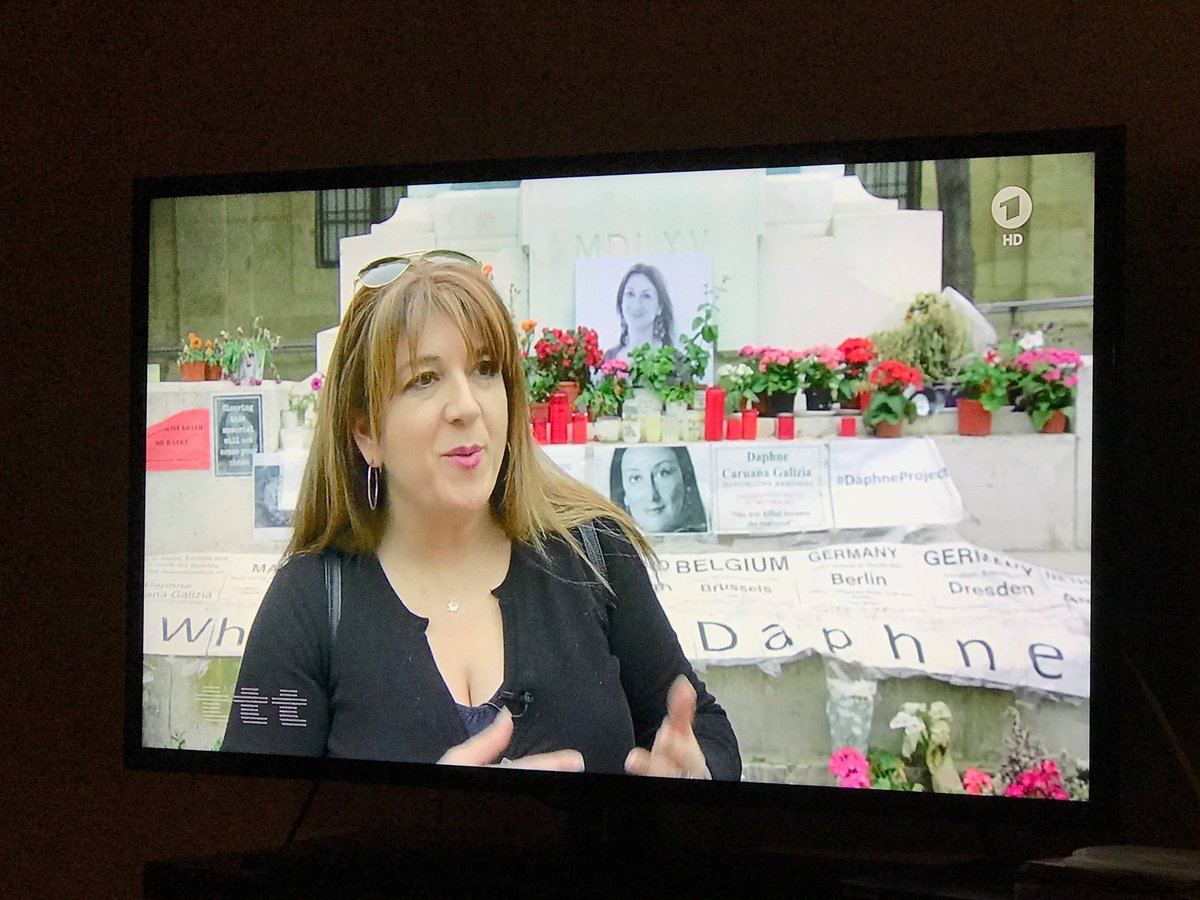 RebHarms's tweet photo. Very good & tough report on #Valetta2018 in German TV @DasErste @mcaruanagalizia @acaruanagalizia https://t.co/xPDitryNRe
