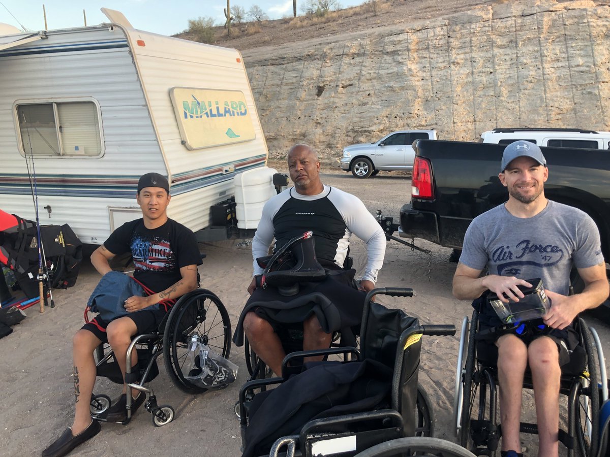 I’d like to congratulate our newest divers! Nice job out there Jeff, Leon and Tim! It’s always an honor to train with and welcome new members into our ever growing dive family! Proving that nothing can limit those with determination and fortitude! #adaptivediving #oscarmike