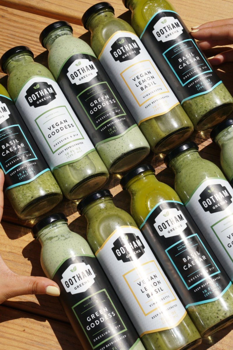 gothamgreens's tweet photo. Ain’t nobody messin’ with our clique. #new #saladdressing https://t.co/QtEFwnFMGS
