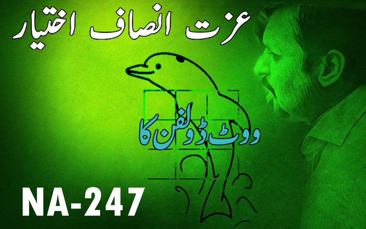 Vote4Dolphin's tweet photo. #NA247 #PSP  #VoteForDolphin @duaa_zubair  @FouziaHameed  @irtizafarooqui1 #GeneralElection2018 @FouziaHameed  @FauziaKasuri @SyedaAleesha3 @PSPKhiDivision @drsadiamughal @FauziaKasuri  #PS101 #NA243 #MustafaKamal #GE18 #VoteForDolphin 
@PSPPakistan @KamalPSP  Win Win dolphin https://t.co/SSsIiuXWb1