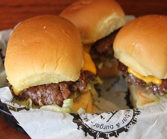 HarrysBarBurger's tweet photo. What’s your favorite Harry’s slider? Comment below and stop in for #LATENIGHT we’re open until 12am! https://t.co/Yec6vhdBJr