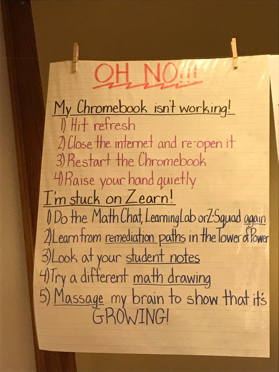 zearned's tweet image. Staying worry free on the weekend thanks to this T&apos;s wonderful, solution-filled #anchorchart! #SundayShare