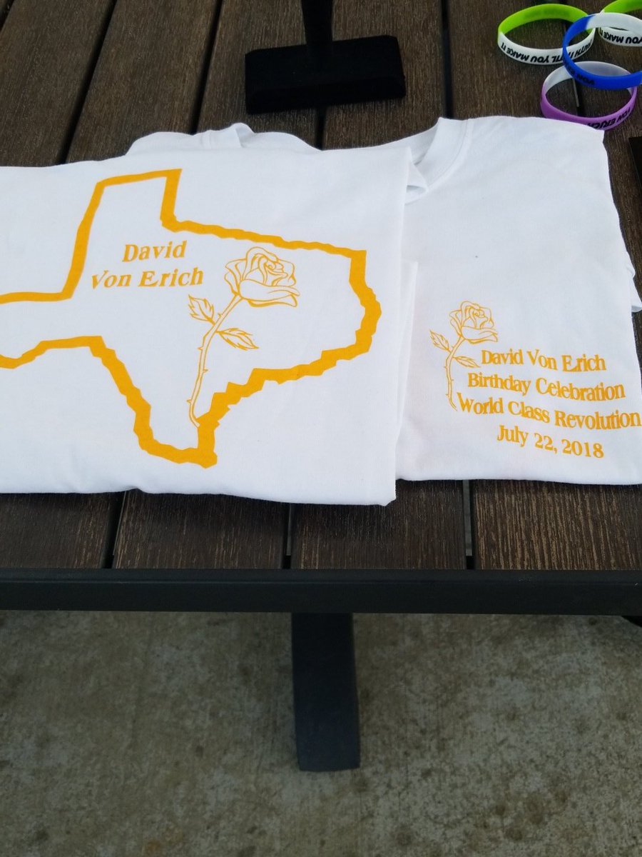 MattStrikerTV's tweet photo. Honored, privileged, humbled and excited to be a part of this very special event. A rich pro wrestling history that lives on. Thank you to the Von Erich family for everything they've meant to Texas and the wrestling world.
@WorldClassRev @MarshallVonEric @RossVonErich https://t.co/5z4c2QP5SQ