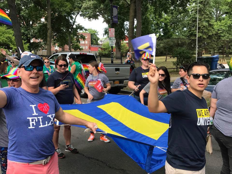 HRC members and supporters at the 2018 Rochester Pride parade.