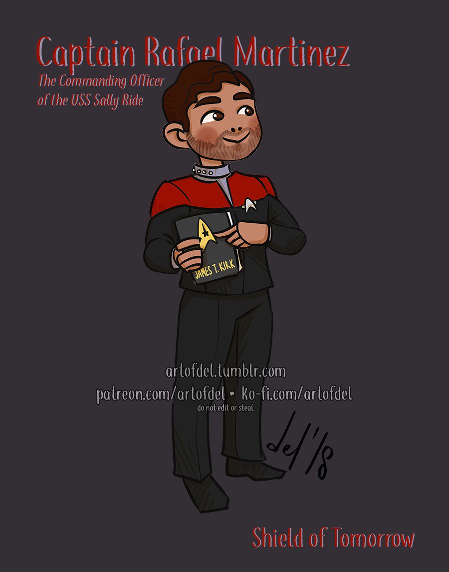 artofdel's tweet photo. Captain Rafael Martinez of @ShieldOfTmrw / @GeekandSundry played by @Hectorisfunny β€οΈ
https://t.co/CTlS1WTOxJ
#KoFiCharms #StarTrek #ShieldOfTomorrow #USSSallyRide https://t.co/hpHit6h0iW