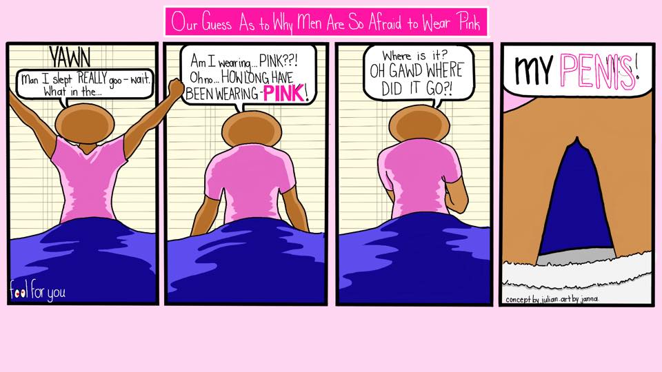 fool4ucomics's tweet photo. #Fool4You #35: Does IT Shrink When You Wear Pink?  #SundayComics #Pink #MustBeTheBonusInfinityStone #IfYouAreScaredOfPinkBeware #SignsOfACurse https://t.co/Il7WPLncrQ