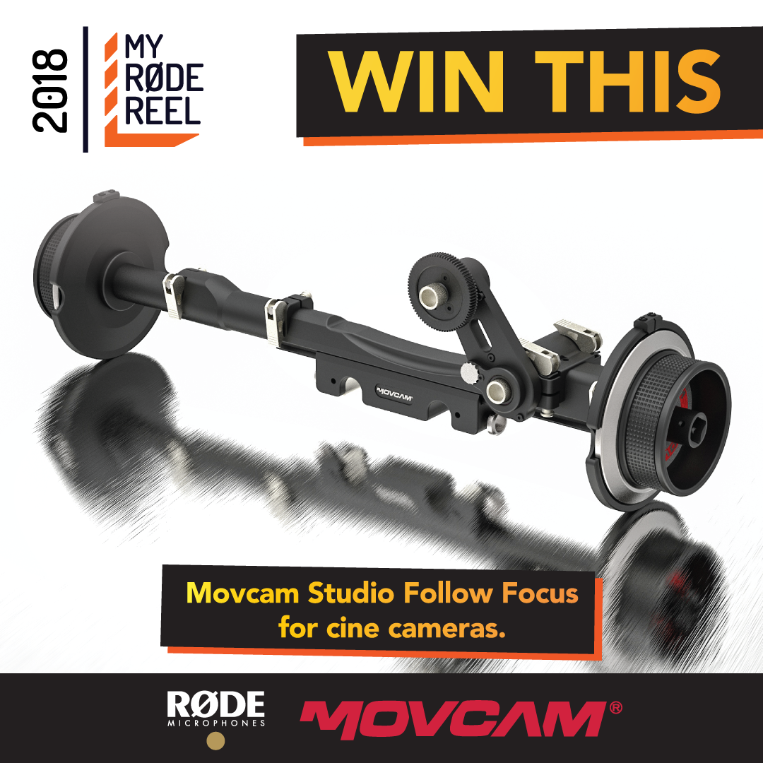 rodemics's tweet photo. You have 8 DAYS to submit your film into #MyRØDEReel 2018!

You'll go in the running to WIN the @movcam Studio Follow Focus, plus $1 MILLION worth of other prizes!

Be part of the WORLD'S LARGEST short film competition, enter now at https://t.co/48tTVSlRrq! https://t.co/Obp2Qlr0Sm