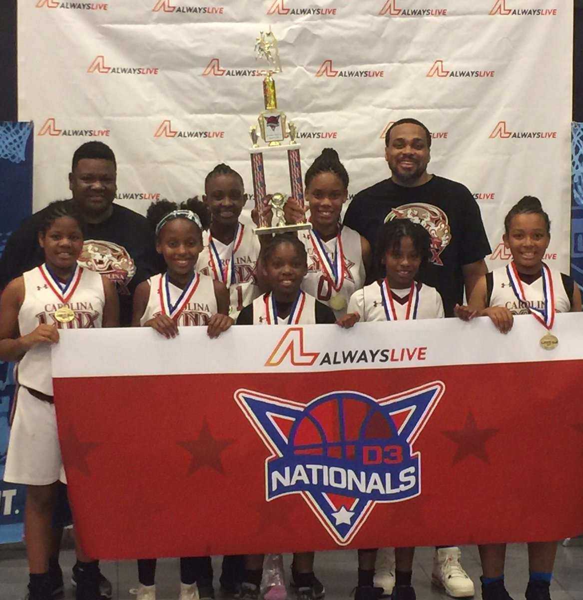CarolinaLynxWBB's tweet photo. Congratulations to the Lynx2023 for winning the USSSA National Championship in the Gold Bracket! Likewise, congratulations to the Lynx2025 for winning the USSSA National Championship in the Silver Bracket! #pipelineisgood #futureisbright #twomvps https://t.co/wm6OWmMy56