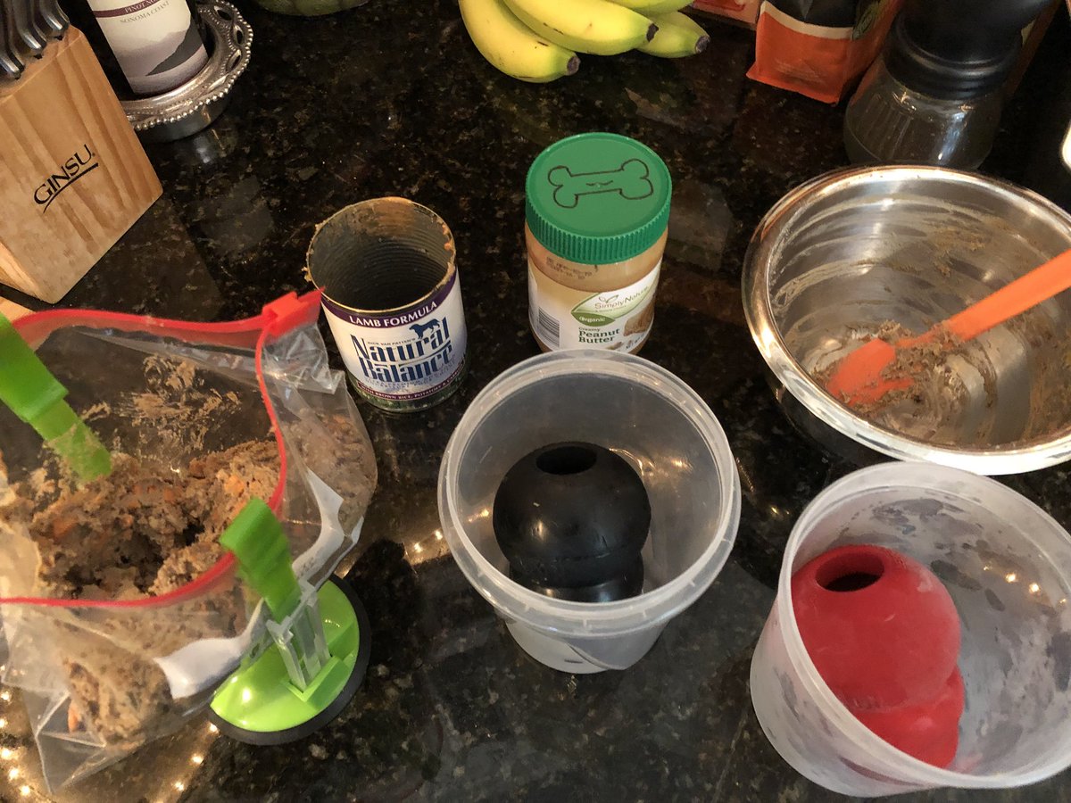 B_radConner's tweet photo. Sunday meal prep #kong #dogtraining https://t.co/2aeyCZatq6