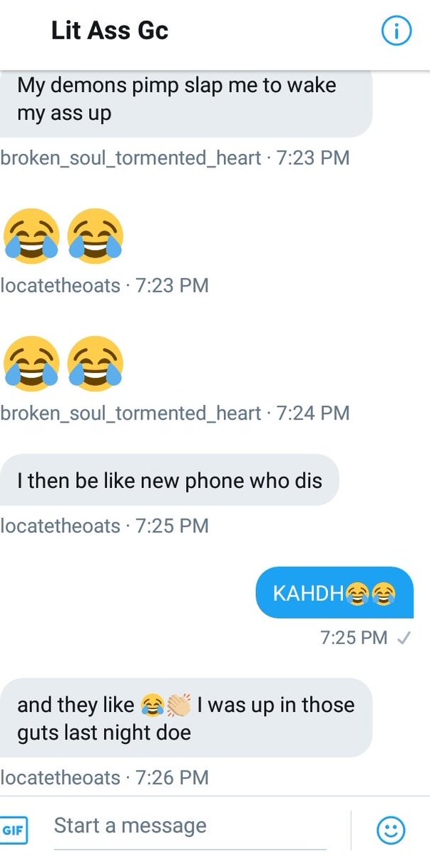 Talking about our demons like...😂😂