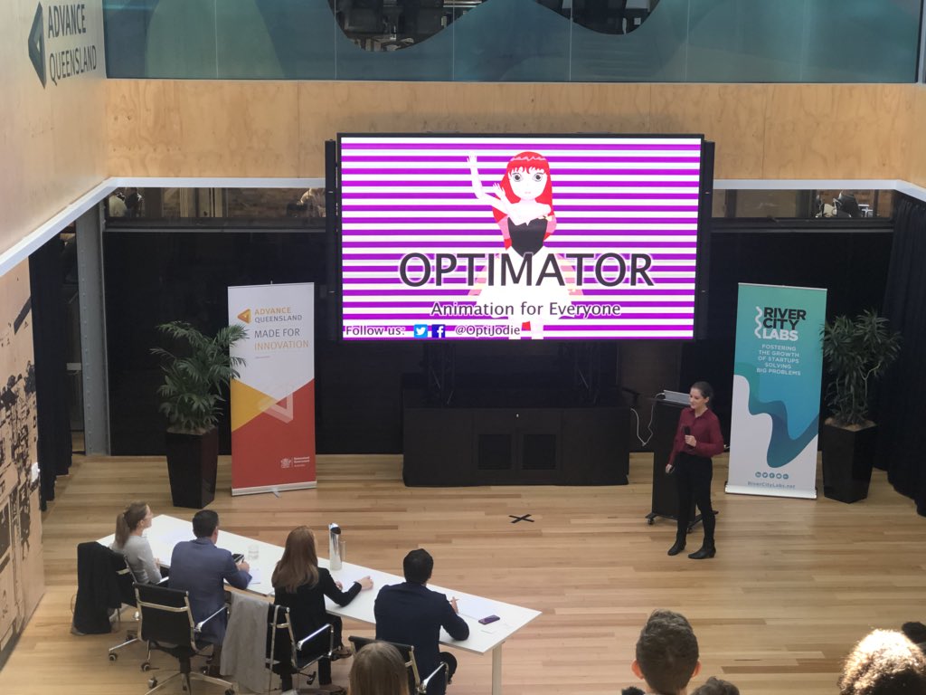 yasgrigaliunas's tweet photo. Crushing it on stage today @OptiJodie with her #Optimator pitch at the #YSComp18 @YS_Comp @RiverCityLabs @AdvanceQld helping children learn animation - my girls would love this!  Animation for Everyone!! https://t.co/YM4kAQgLUw