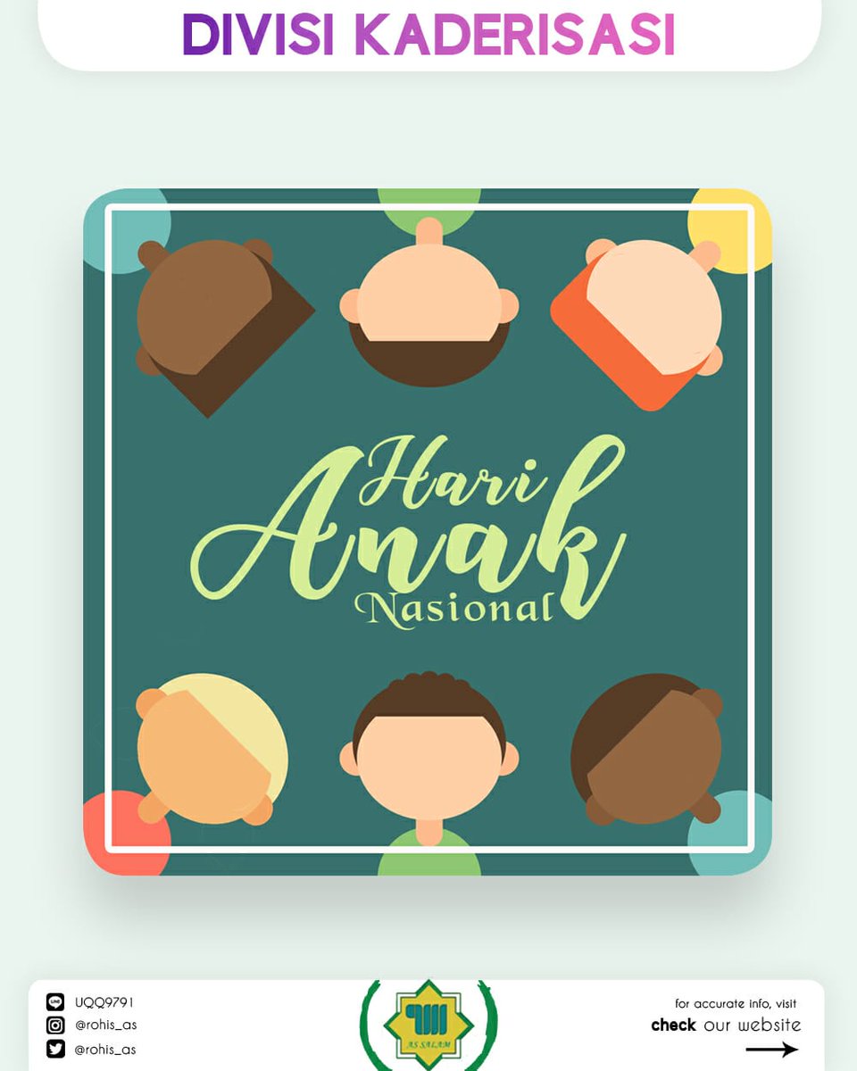 Hari anak adalah hari penghargaan sebesar-besarnya buat mempersiapkan generasi penerus perjuangan bangsa.

SELAMAT HARI ANAK! 😊

banjarmasin.tribunnews.com/2018/07/23/kum…