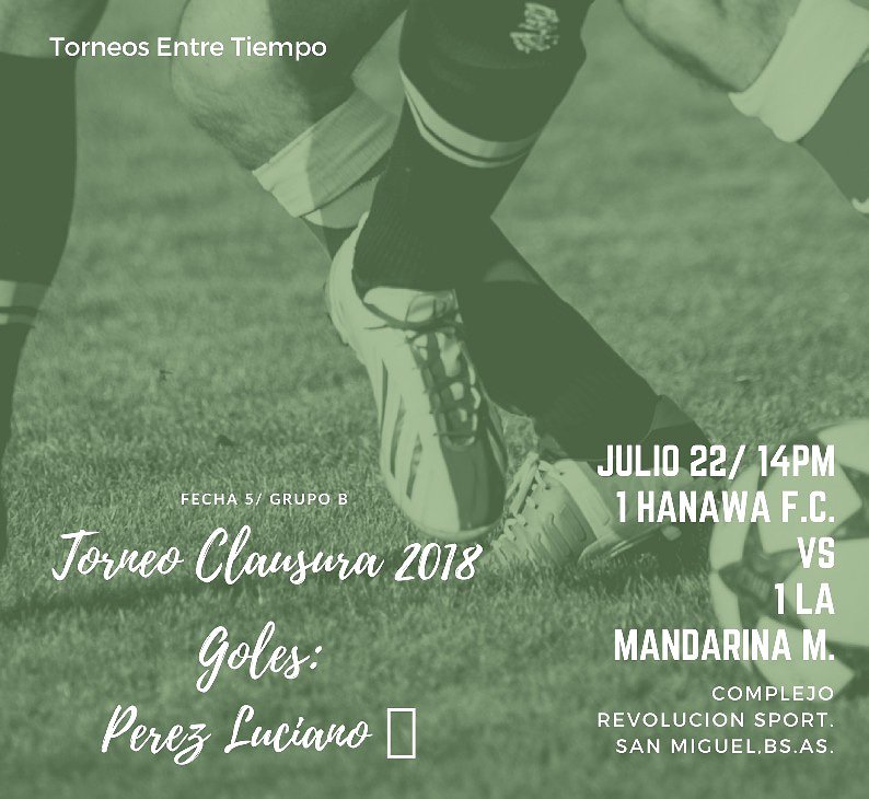 HanawaFC's tweet photo. NO QUIERE ENTRAR 

El equipo empato 1 a 1 frente a #LaMandarinaM en un partido donde se domino en la totalidad del mismo pero la pelota no quiso entrar.
Por ahora, el objetivo se esta cumpliendo, pero hay que seguir intentando sumar de 3 para no caer.
#Goles:
Luciano Pérez
💚💛 https://t.co/8fdQkEHQP0