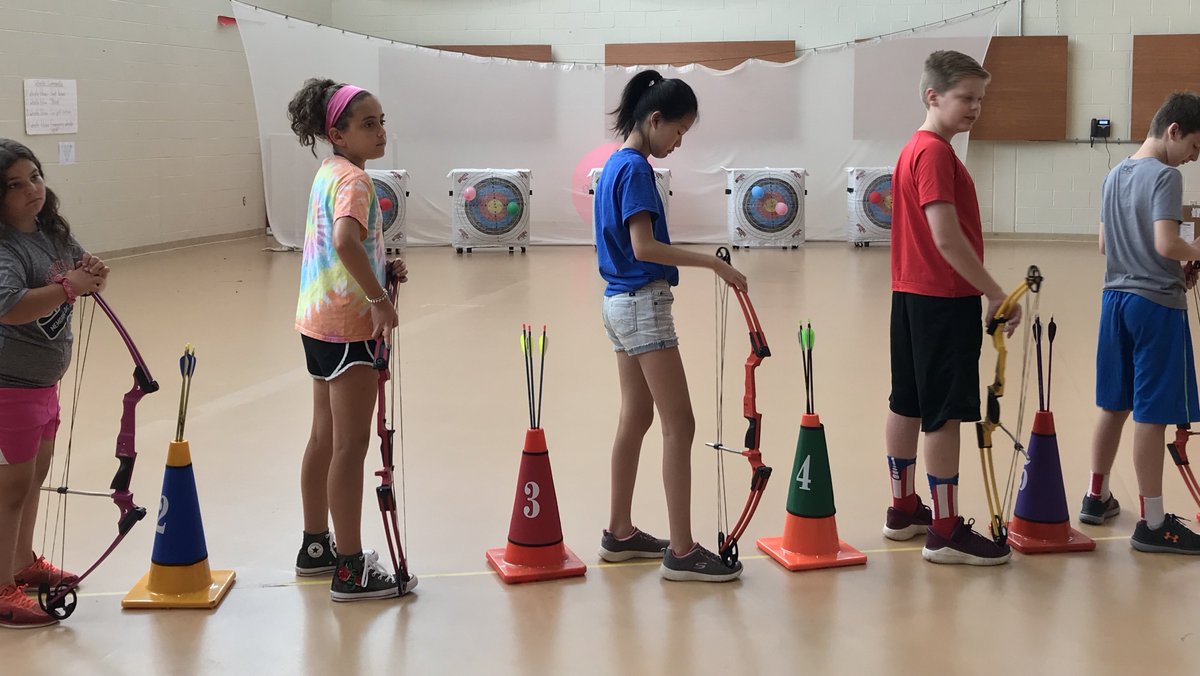 EMSHealthPE's tweet photo. Archers preparing for their first 15 meter round on the final day of session 1 @WPSSummer ! https://t.co/RVvXlJjcZg