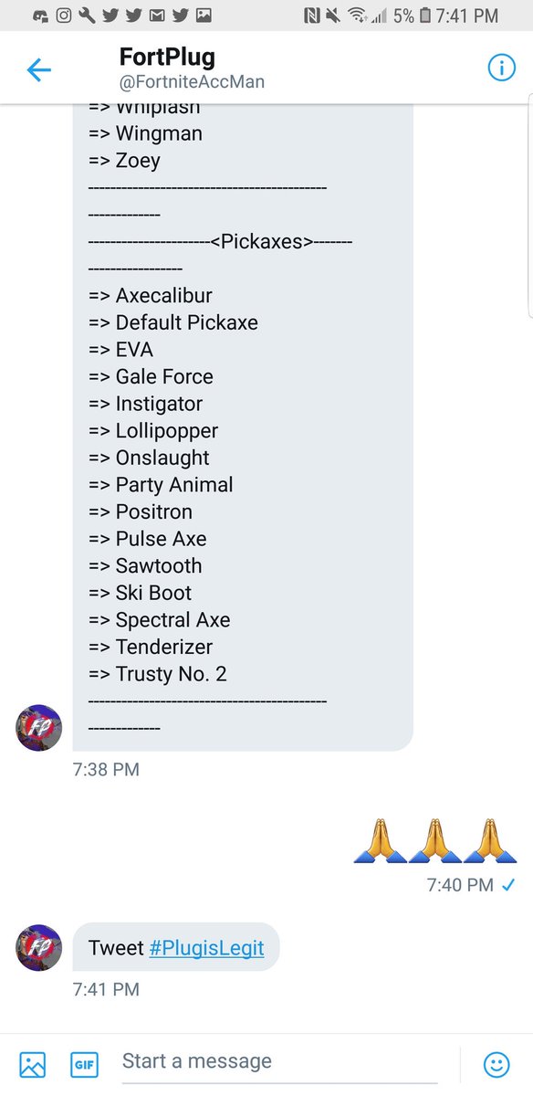 OhPerezz's tweet photo. Shout out to @FortniteAccMan #PlugisLegit https://t.co/2Ul50MYrvV
