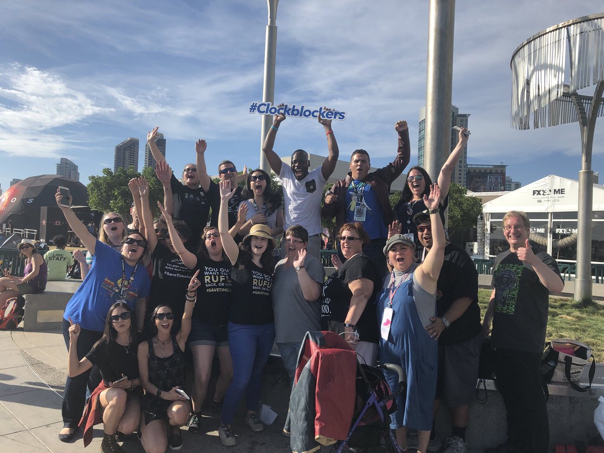 malcolmbarrett's tweet image. Special shout out to @EmilySchepker &amp;amp; to the slew of fans who supported the wacky idea of dual heliclockters flying over comic-con w/ a #SaveTimeless banner. To know there is such passion for the message of inclusivity we put out... 

It means more to me than you’ll ever know.