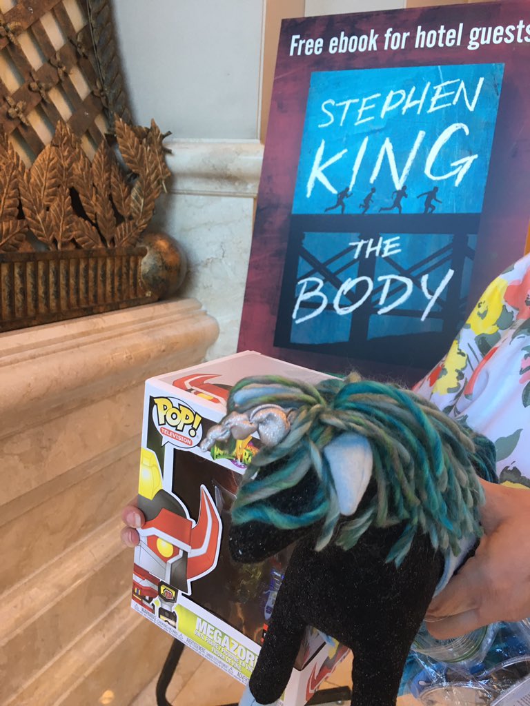 SD_Comic_Con's tweet photo. First person to find #AdventuresofPrizeMule wins this Megazord Funko from #UCCDistributing https://t.co/5HqywDoDoG