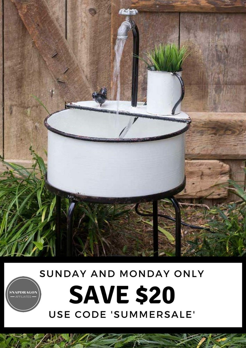 DanaSnapdragon's tweet photo. Outdoor fountain- don't miss this sale! 
https://t.co/OGSFCrJY7H
#homedecor #snapdragon #fountain #gardening https://t.co/DvVqVZ2Yrs