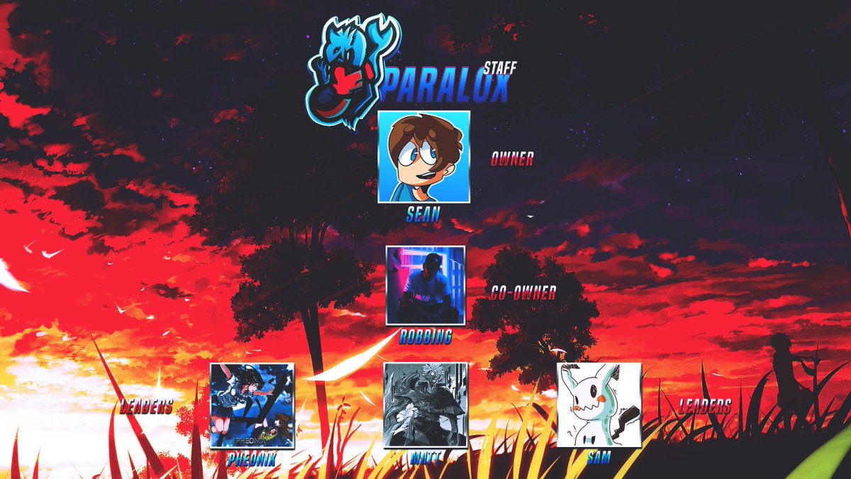 ParaloxArtists's tweet image. 1st update July 2018!
-Removed a couple of inactives that were kicked
-Added @Krenoz_Rig to main because he was promoted
-Added new members from last weeks event

And updated some profile pictures if they changed them.