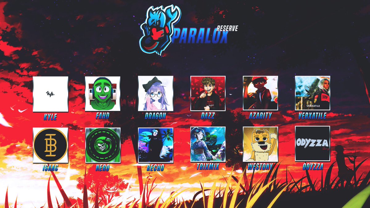 ParaloxArtists's tweet image. 1st update July 2018!
-Removed a couple of inactives that were kicked
-Added @Krenoz_Rig to main because he was promoted
-Added new members from last weeks event

And updated some profile pictures if they changed them.