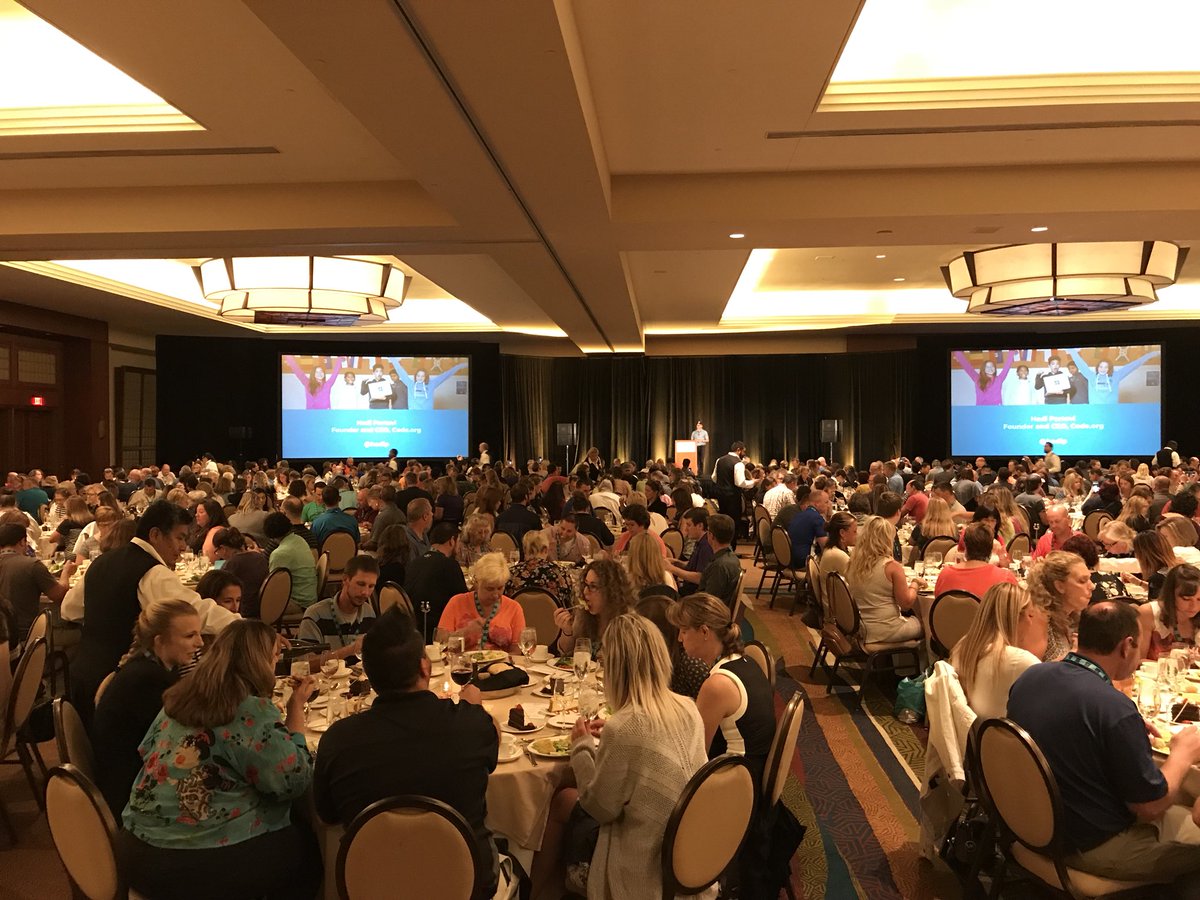 Listening to <a href="/hadip/">Hadi Partovi</a> inspire our amazing teachers here at #teacherCon <a href="/codeorg/">Code.org</a> <a href="/TeachCode/">TeachCode</a>. Largest #TeacherCon ever!