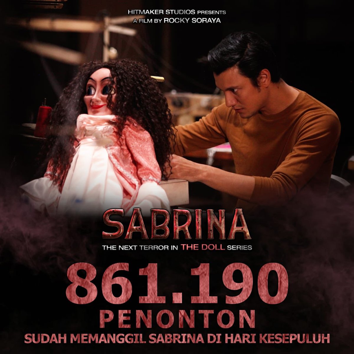 Total sudah 861.190 penonton Indonesia yang memanggil Sabrina ke Bioskop sampai hari kesepuluh 🙌🏻
-
Terima kasih untuk apresiasi pecinta film Indonesia terhadap Sabrina🙏
.
.
#sabrinathemovie #panggilsabrina #hitmakerstudios
