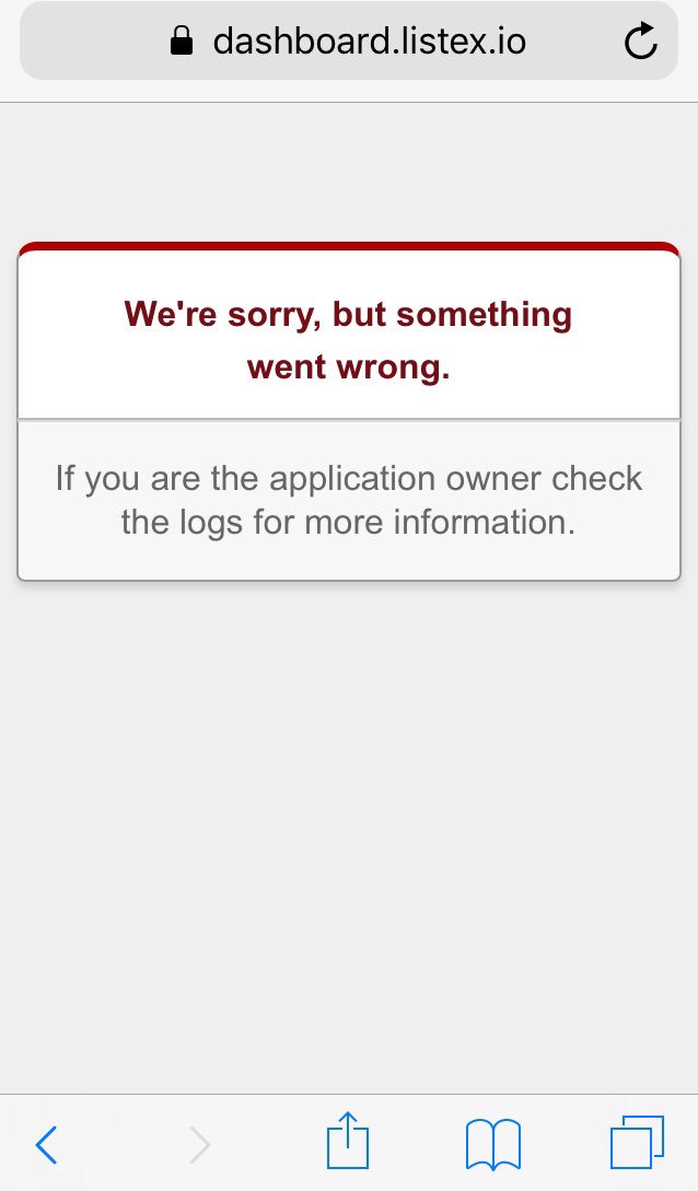 thegoodtees's tweet image. Cannot open @ListexI webpage #502error