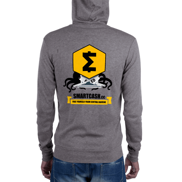 SmartieShop's tweet photo. SmartCash Anti-Fed Unisex zip hoodie https://t.co/ZcudEeFqni https://t.co/t5WtjcYWM3