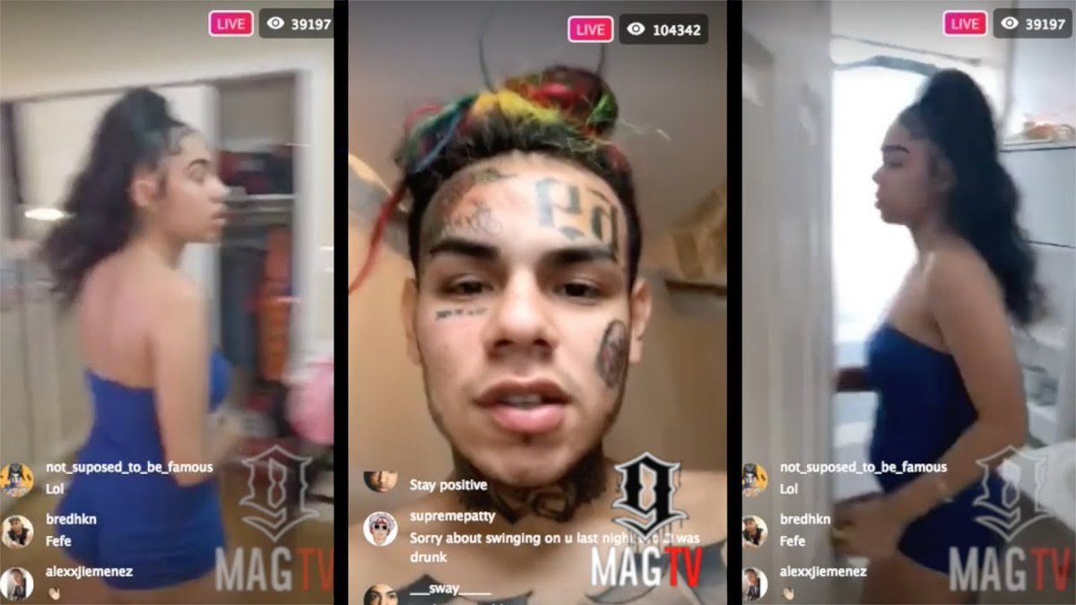 BlackInkChi's tweet photo. After a rough day @6ix9ine Spends time joking with his girlfriend &amp; daughter. | SEE VIDEO HERE>>> https://t.co/qlNzWiMtyl | #NickiMinaj #6ix9ine #FEFE #FefeOutNow https://t.co/yBTUP0S31u