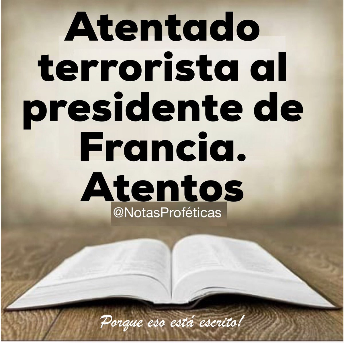 NotasProfeticas's tweet photo. #Francia https://t.co/glseAGZUWR