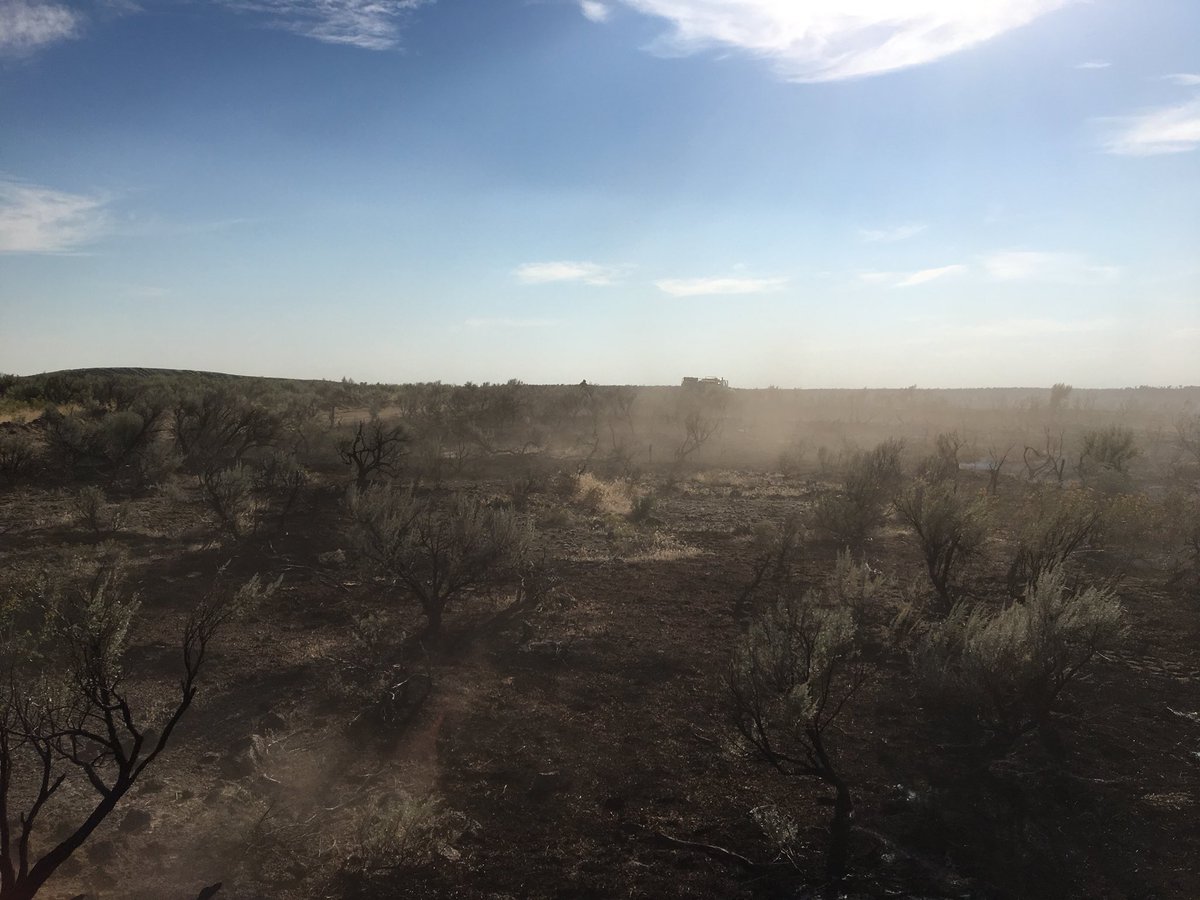 BLMIdahoFire's tweet photo. #BadgerPointFire has been mapped at 137 acres and is 78% contained. Fire was caused by exploding targets (illegal on public lands). This is the 3rd fire in the Menan Butte area this month caused by exploding targets. #BLMIFDFire https://t.co/MLUtBQkN7y