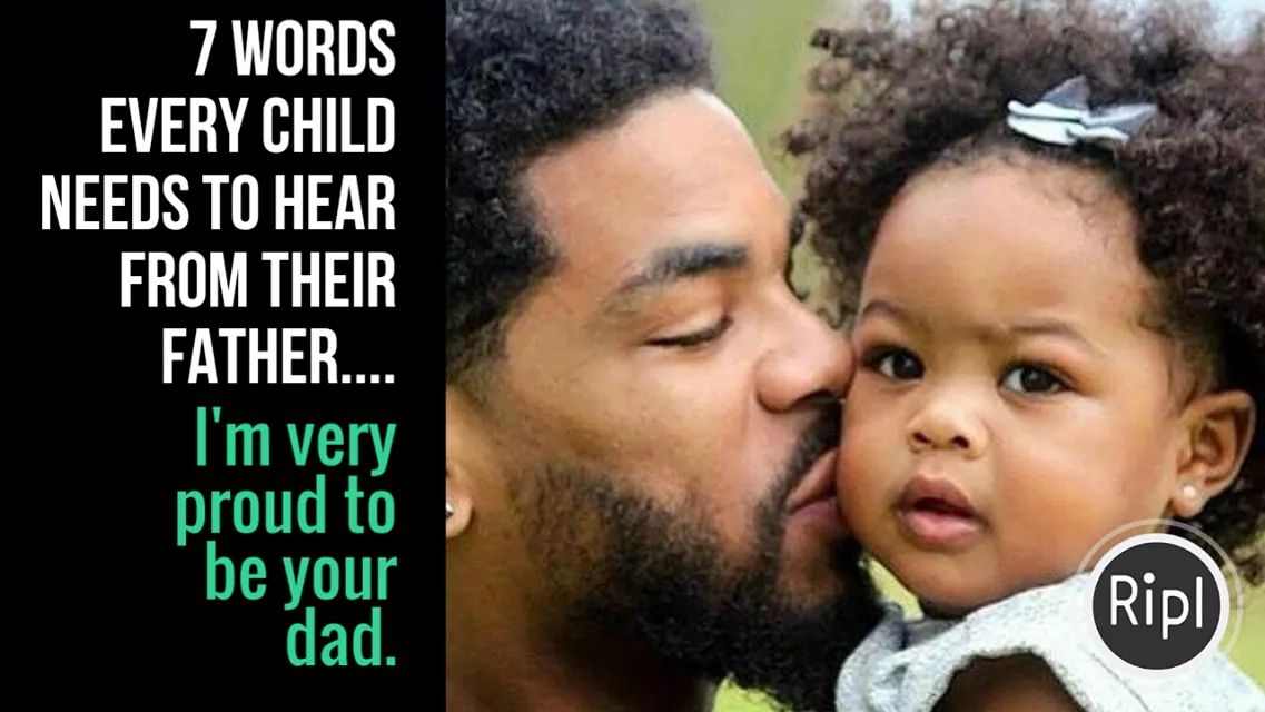 7 words every child needs to hear from their father...
I'm very proud to be your dad. 

#RealMVP #LFCF 
#StrongFamiles #StrongCommunities