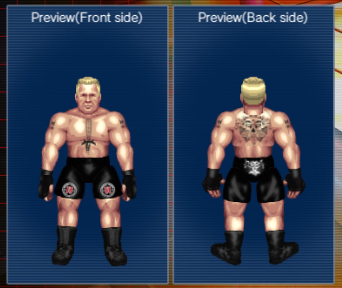 jrossparker1229's tweet photo. Man are custom edit parts in FirePro World a blast to create! Thanks to Carzilla’s mod suite! @SpikeChunsoft_e @sc_prowrestling @fireproclub #CriticalClub #FireProWrestling #SuplexCity https://t.co/RabyZuacc8