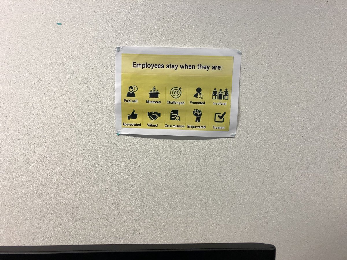 karen_greaves's tweet photo. So a developer left our team today. His desk was always at standing height. Today it got lowered to sitting height and revealed a poster on the wall #irony https://t.co/O04sFdIAbL