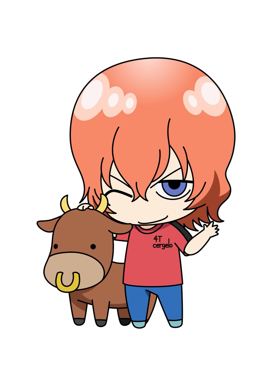 ニジゲンノモリ 公式 弱虫ペダル 淡路島 Sdキャラ先行公開 第2弾は 泉田塔一郎 新開隼人 淡路産の和牛がモチーフです 泉田くんはまさかの牛に乗ってアブアブ 新開さんは牛とも仲良しですね 第3弾は今週中に公開いたします