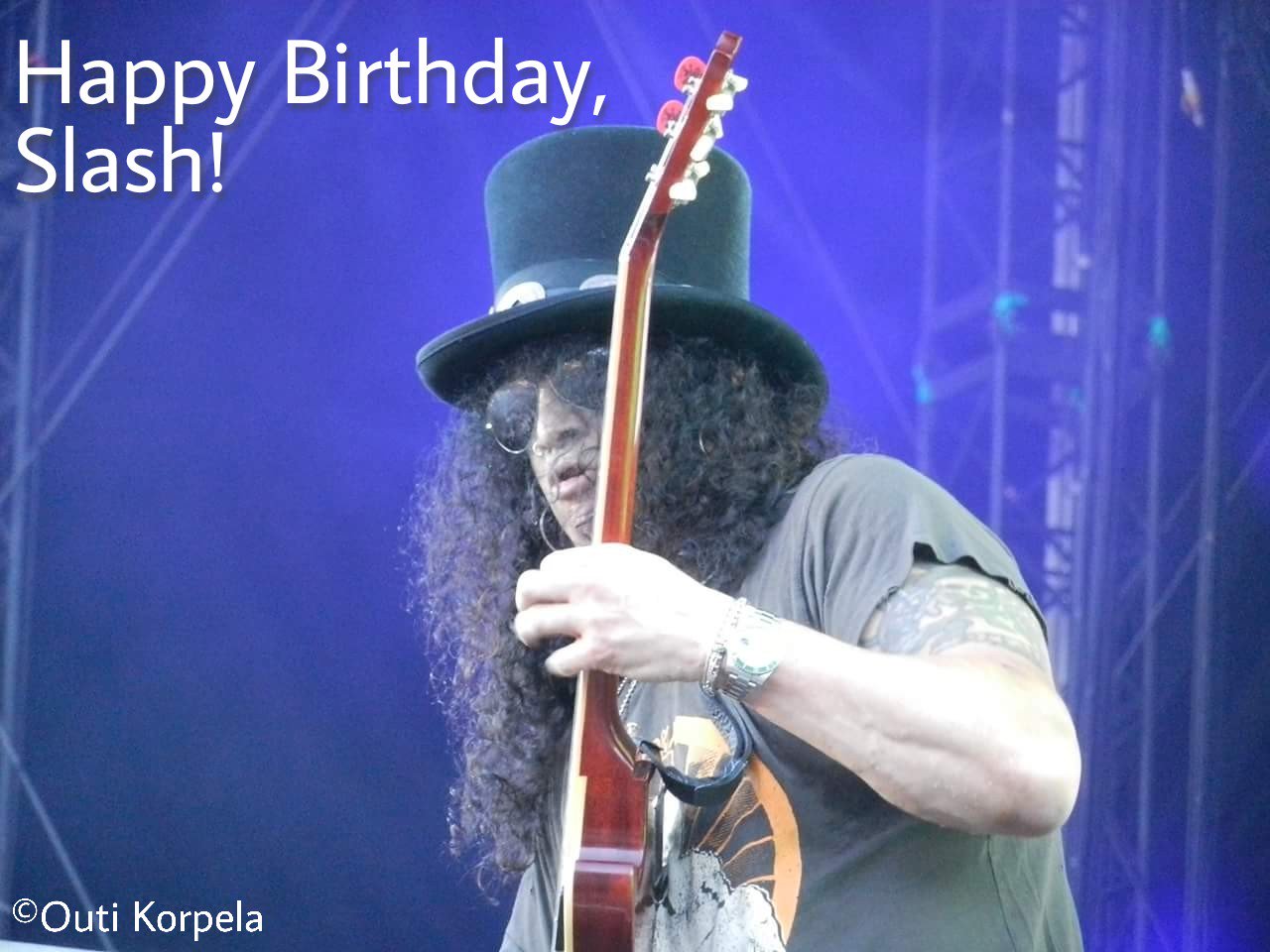 Happy Birthday to the one and only Slash! 
